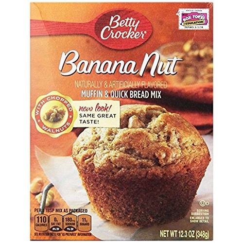 Betty Crocker Muffin &Amp; Quick Bread Mix, Banana Nut, 12.3 Oz Box