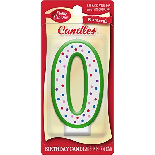 Betty Crocker Numeral Birthday Candle #0