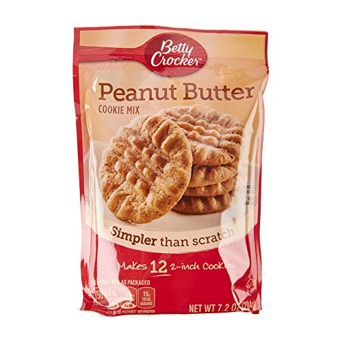 Betty Crocker Peanut Butter Snack Size Cookie Mix 7.2 Oz