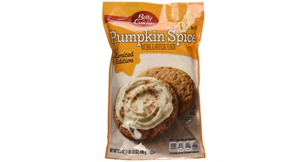 betty crocker pumpkin cookie spice 5oz mix