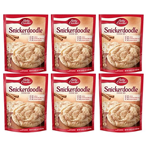 Betty Crocker Snickerdoodle Cookie Mix, 17.9 Oz Pack Of 6