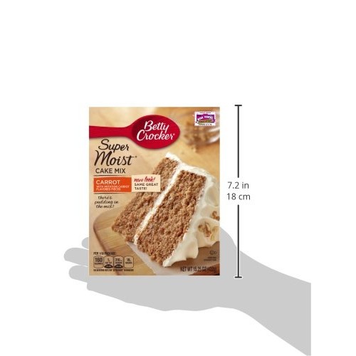 Betty Crocker Super Moist Cake Mix Carrot 15.25 Oz Box Pack Of 6