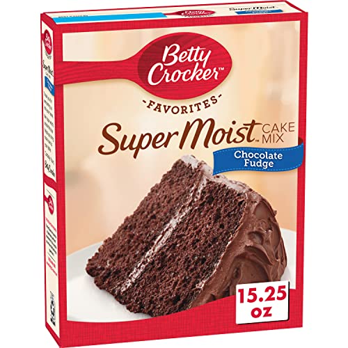 Betty Crocker Super Moist Chocolate Fudge Cake Mix, 15.25 oz Pa...