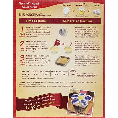 Betty Crocker Supermoist French Vanilla Cake Mix, 15.25 Ounce --