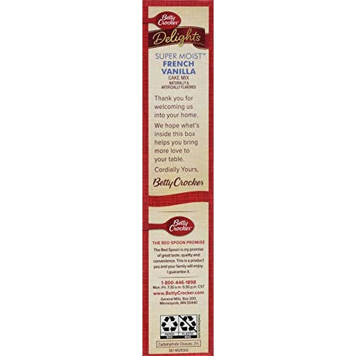 Betty Crocker Supermoist French Vanilla Cake Mix, 15.25 Ounce --