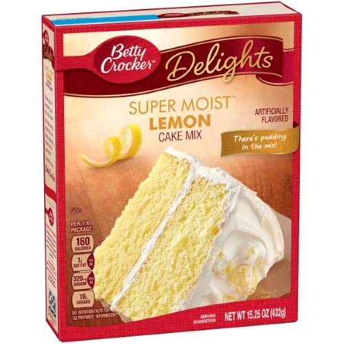 Betty Crocker Supermoist Cake Mix, Lemon Pack Of 2