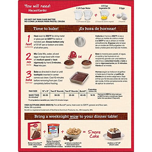 Betty Crocker Supermoist Cake Mix, Milk Chocolate, 15.25-Ounce