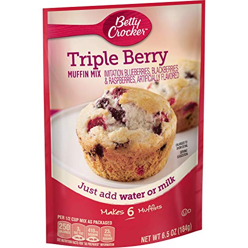 Betty Crocker Triple Berry Muffin Mix, 6.5 Oz