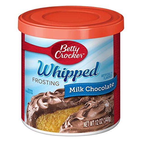 Betty Crocker Whipped Frosting, Milk Chocolate, 12 Oz Canister