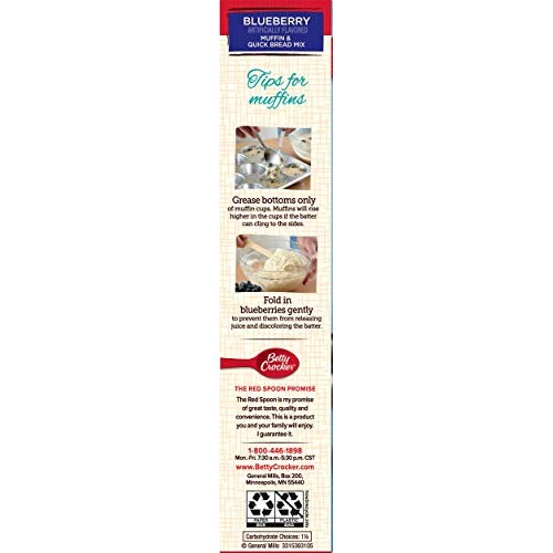 Betty Crocker Wild Blueberry Muffin And Quick Bread Mix, 16.9 Oz