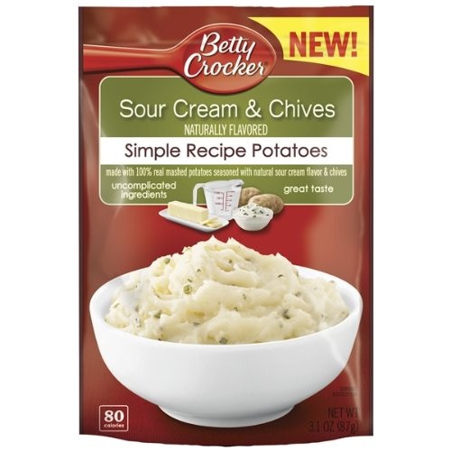 General Mills Betty Crocker Recipe Sour Cream And Chive Potates,