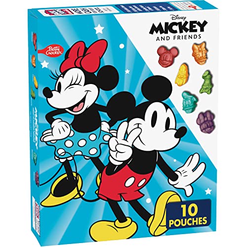 Mickey & Friends Fruit Flavored Snacks, Treat Pouches, Gluten Fr...