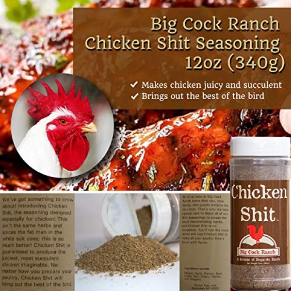 Big Cock Ranch - Box o' Shit Sampler Pack of 4 Different Seasonings (1 each  of Bull, Special, Good & AW)