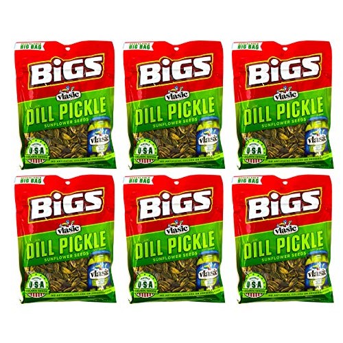 Bigs Sunflower Seeds - Vlasic Dill Pickle - 5.35 Ounce Pack Of 6