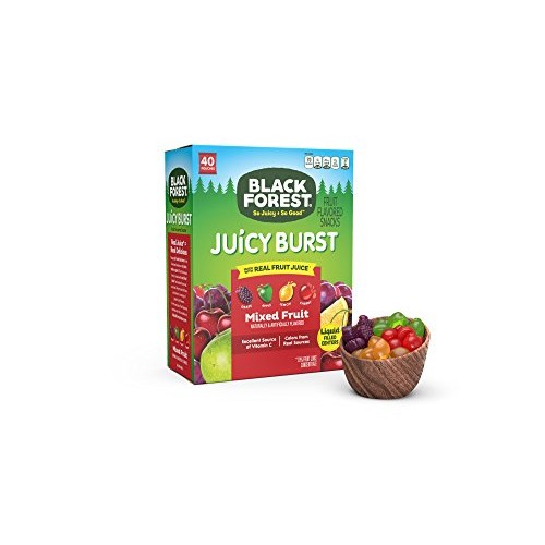 Black Forest Fruit Snacks Juicy Bursts, Mixed Fruit, 0.8 Ounce