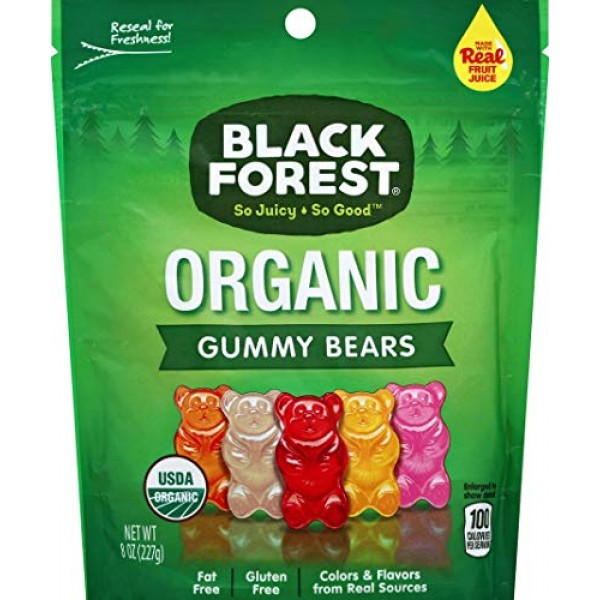 are black forest organic gummy bears halal