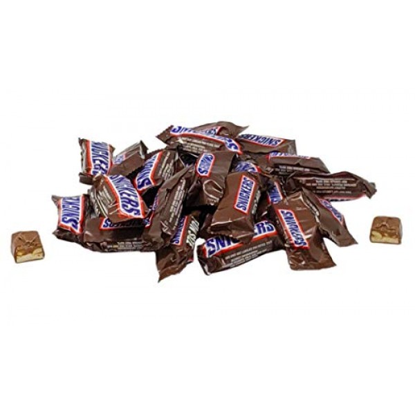 Snickers Fun Size Chocolate Caramel Candy Bars - 1 LB Re