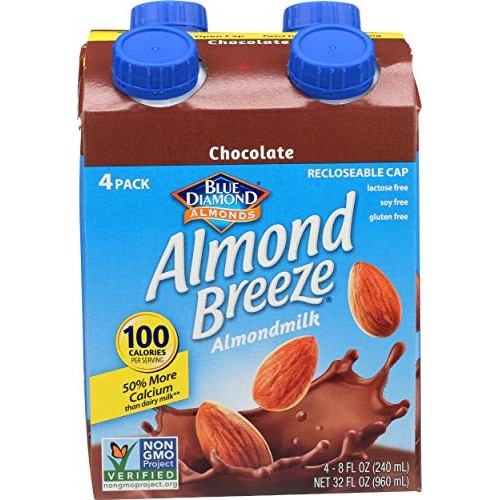 Blue Diamond Almond Breeze Chocolate Milk Substitute Lactose Fre