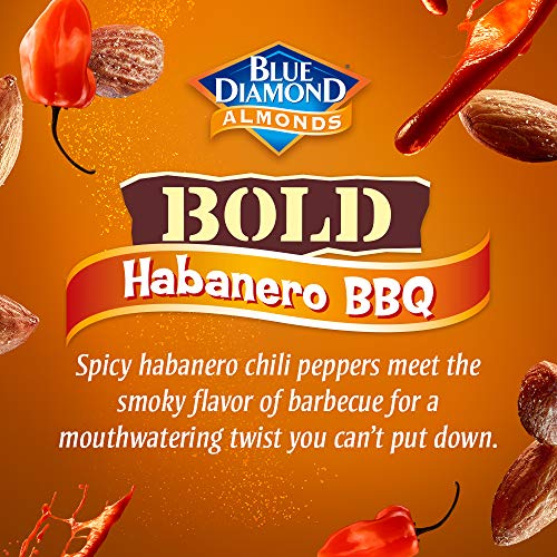 Blue Diamond Almonds, Bold Habanero Bbq, 6 Ounce