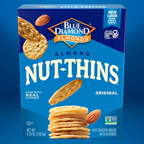 Blue Diamond Almonds, Original Almond Nut Thins Crackers, 4.25Oz