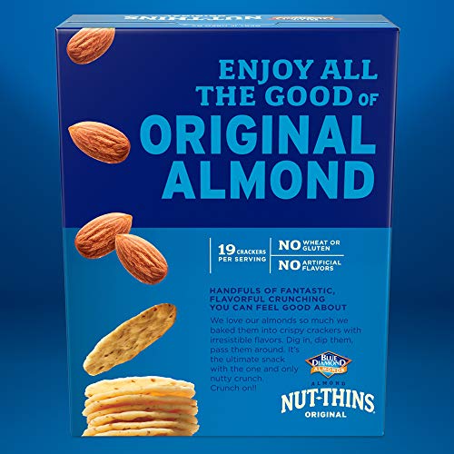 Blue Diamond Almonds, Original Almond Nut Thins Crackers, 4.25Oz