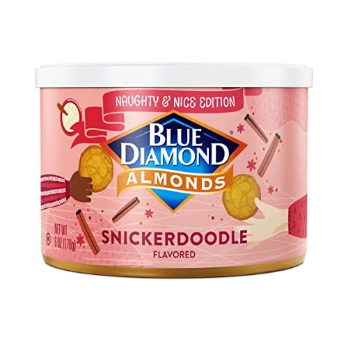 Blue Diamond Almonds, Snickerdoodle Holiday Snack Nuts, 6 Oz Res