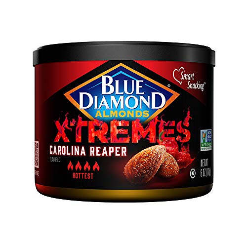 Blue Diamond Almonds Xtremes Carolina Reaper Flavored Almonds, 6