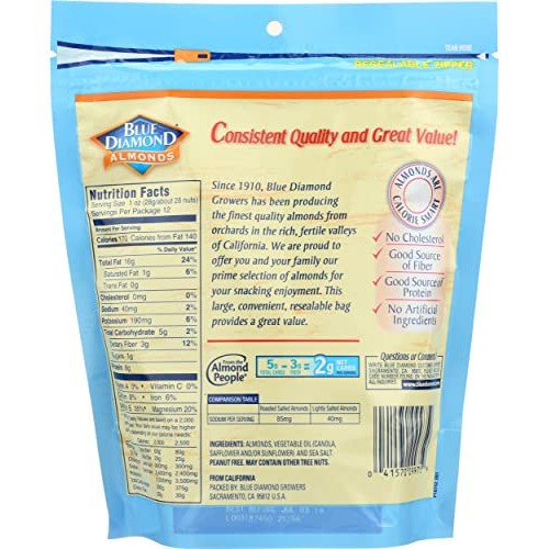 Blue Diamond Lightly Salted Almonds, 12 Oz