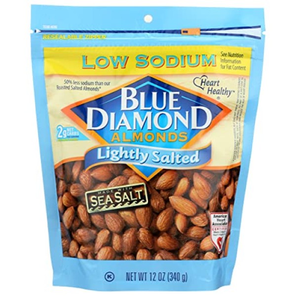 Blue Diamond Lightly Salted Almonds, 12 OZ