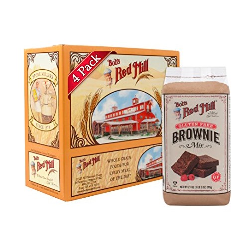 Bobs Red Mill Gluten Free Brownie Mix, 21 Oz 4 Pack