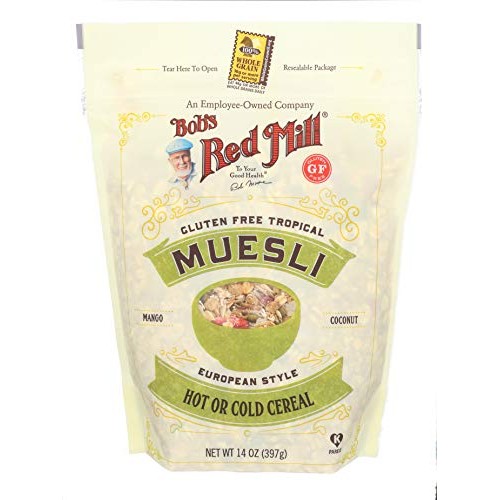 Bobs Red Mill Gluten Free Tropical Muesli, 14-Ounce