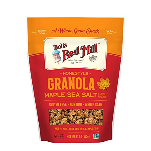 Bobs Red Mill Pan-Baked Granola Maple Sea Salt, 11 Ounce Pack ...