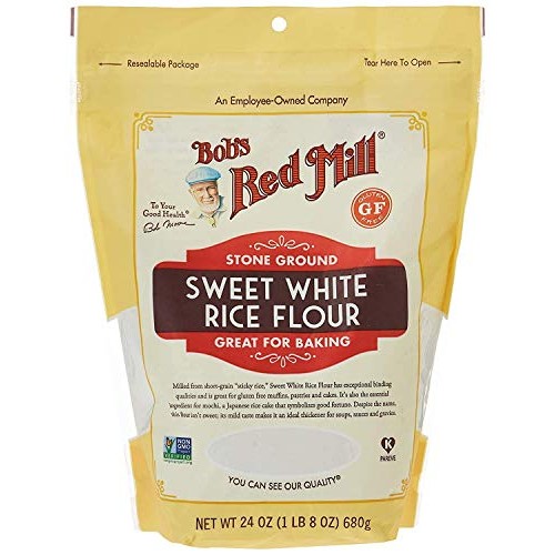 Bobs Red Mill Sweet White Rice Flour, 24-Ounce Pack Of 3