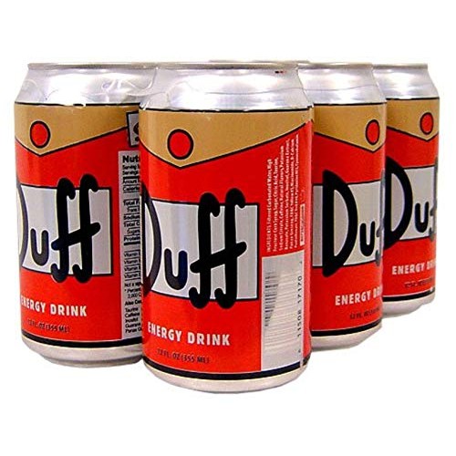 The Simpsons Duff Energy Drink Six Pack