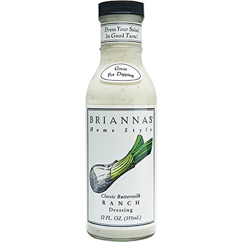 Briannas Ranch Salad Dressing, Classic Buttermilk, 12 Ounce