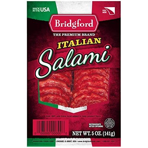 Bridgford Sliced Italian Salami, Gluten Free, Made In The Usa, 5