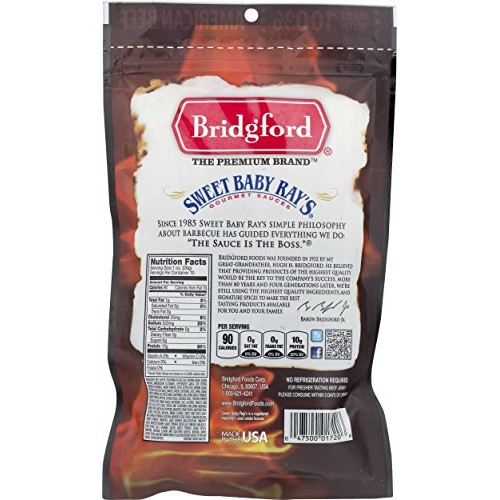 Bridgford Sweet Baby Rays Sweet Teriyaki Beef Jerky, High Prote