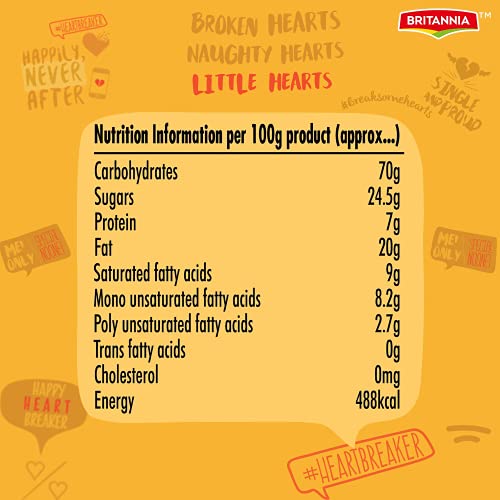 Britannia Little Hearts Biscuits 2.6oz 75g - Biscuit de Patits...