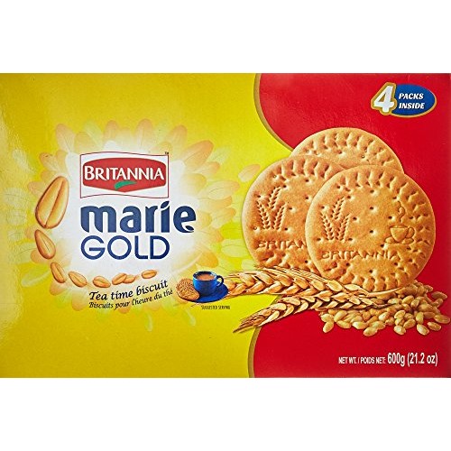 Britannia Marie Gold Tea Time Biscuits Value Pack Of 600G. Stay