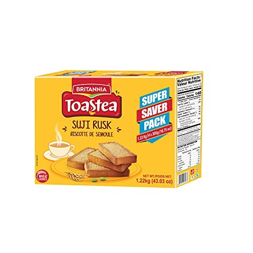 BRITANNIA Toastea Suji Rusk Crispy Tea Time Snack SUPER SAVER PA...