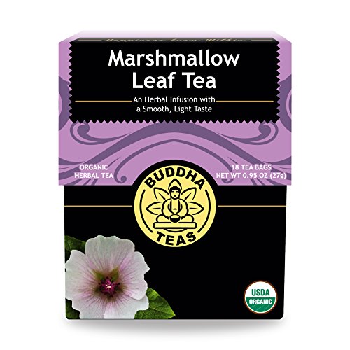 Organic Marshmallow Leaf Tea, 18 Bleach-Free Tea Bags – Caffeine