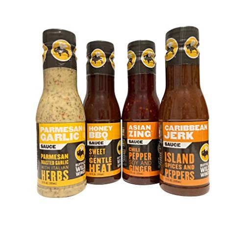 Buffalo Wild Wings Sauce Variety Sampler Bundle - Parmesan Garli