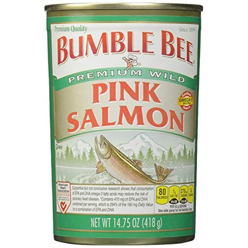 Bumble Bee Premium Wild Pink Salmon 14.75 Oz Cans Pack of 6