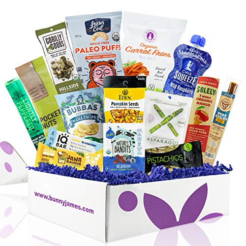 Paleo Diet Snacks Gift Basket: Mix Of Whole Foods Protein Bars,