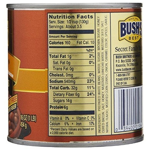 Bushs Best Baked Beans Seasoned With Honey &Amp; Bacon Pack Of 3