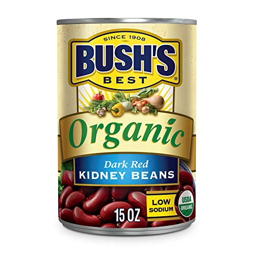 Bushs Best Canned Organic Dark Red Kidney Beans Pack Of 12, S