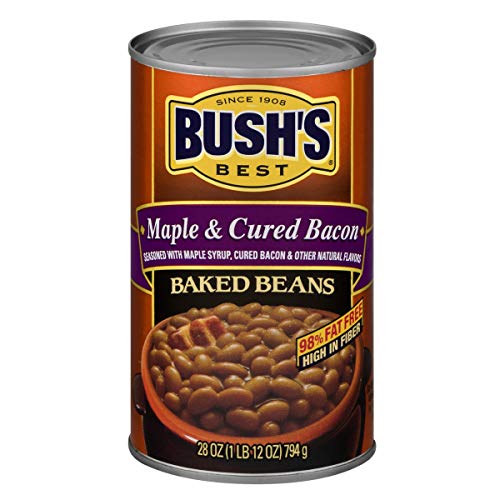 Bushs Best Maple Cured Bacon Baked Beans, 28 Oz Maple Cured Ba