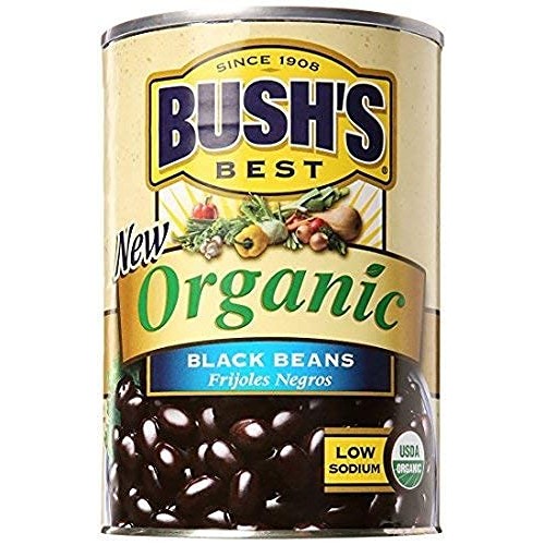 Bushs Best Organic Beans, 15 Ounce Can ,Canned Beans,Usda Certi