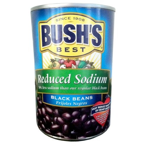 Bushs Best Reduced Sodium Black Beans 15Oz 10 Pack