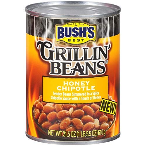 Bushs Honey Chipotle Grillin Beans - 21.5Oz Pack Of 3 Cans